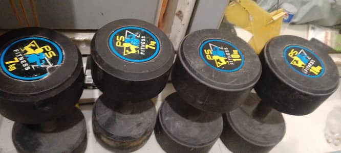 4 dumbbells for sale