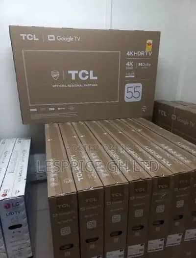 55. INCH TCL QLED NEW BOX PACK WITH 2. YEAR WARRANTY. O322-I257237