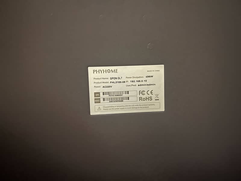 Phyhome olt 1
