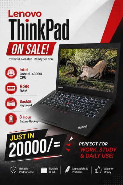 Lenovo ThinkPad Laptop For sale