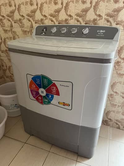 Super Asia SA-242 Clean Wash Twin Tub Washing Machine (8kg]