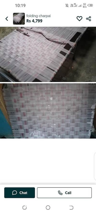 Folding Charpai , Folding Bed