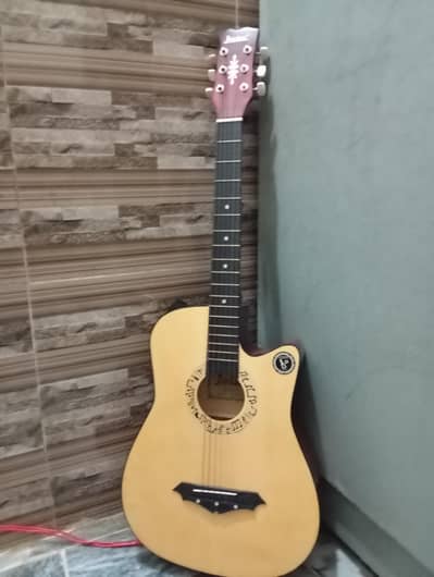 biggner guitar branded with bag new almost