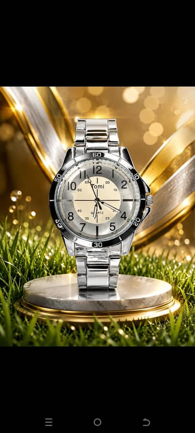 silver luxury Tomi watch