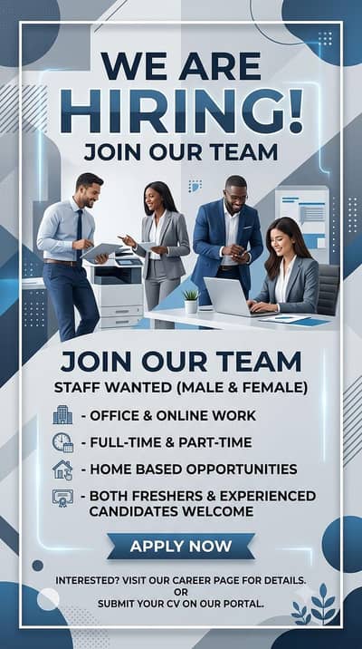 Hiring now in Lahore.