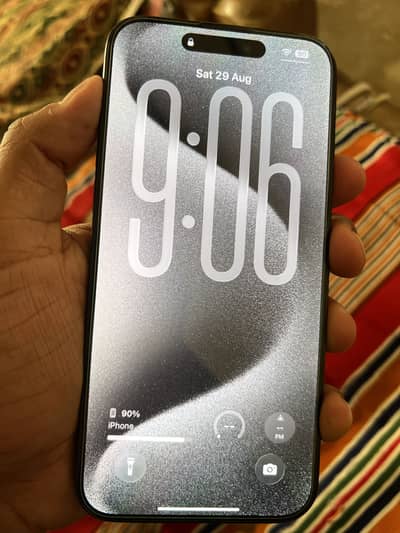 iPhone 15 Pro Max blue Jv 256gb 97 health 10/09 Condtion just phone