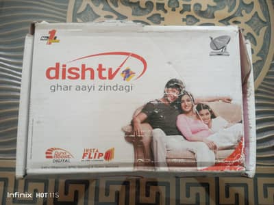 zenga dish tv with original box and all asseries brand new condition