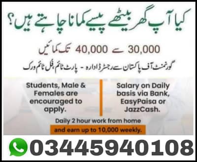 Online Work Available