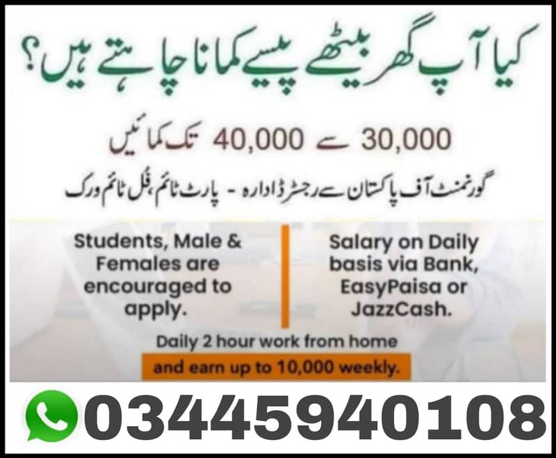 Online Work Available 0