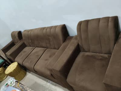 sofa 5 seater look new condition with bed simple with out mattress