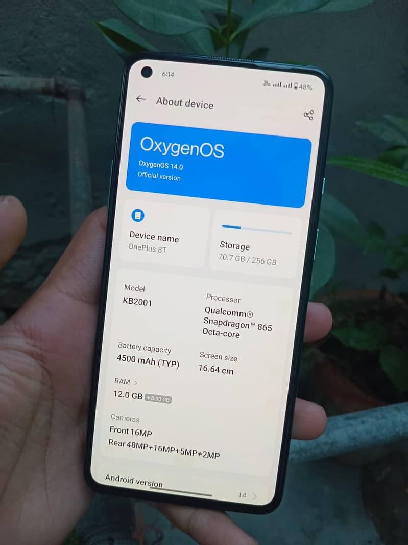One Plus 8T 12
