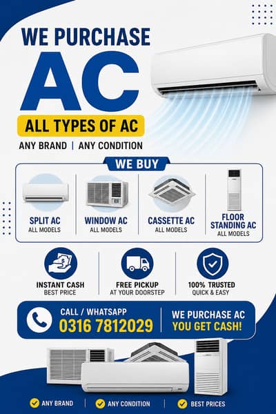 AC Purchaser | We Buy All Types of Used AC | Best Price