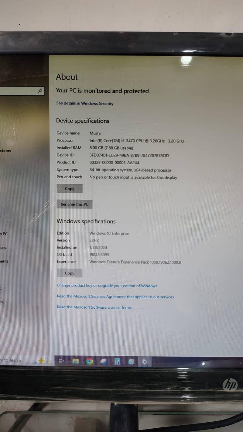 Intel core I 5 3rd gen. 7
