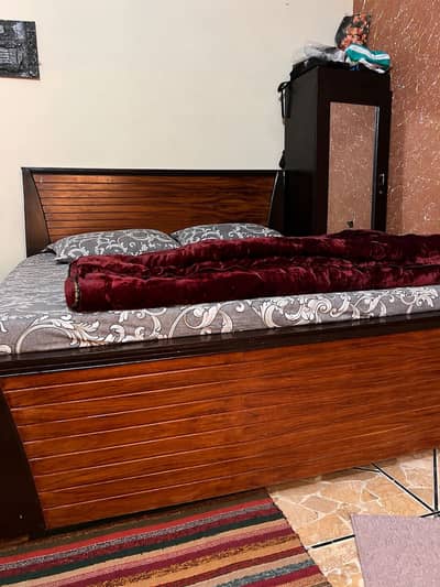 Double bed for sale with mattress