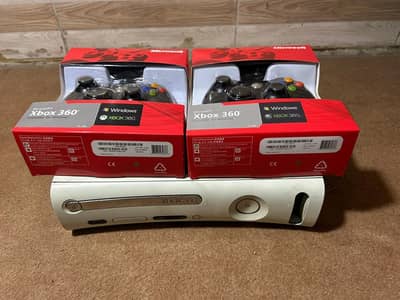 Xbox 360 & 2 Original Controller 100 Games ps3/ps4/ps5/xbox one