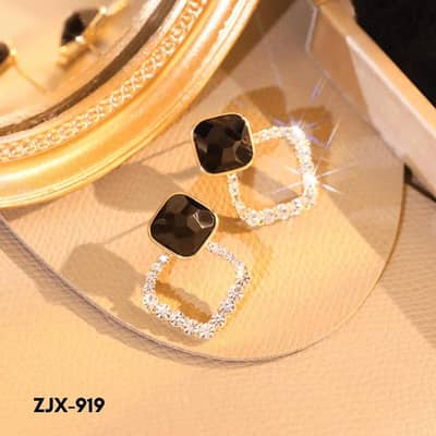 Black Dangling Earrings for Women