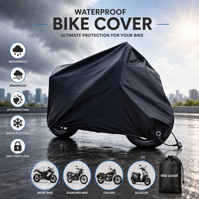 Waterproof Bike Cover for Motorcycle & Scooter – Heavy Duty All Weathe