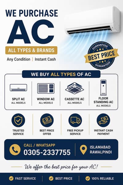 AC Purchaser | We Buy All Types & Brands of AC | Best Price
