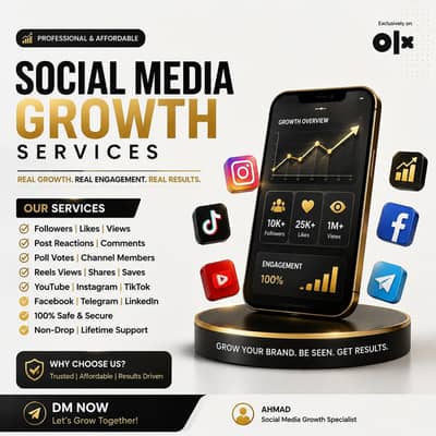 Social media growth services