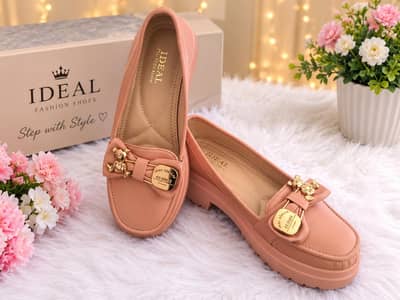 Pink Platform Loafers / Casual Shoes for Women - Like New