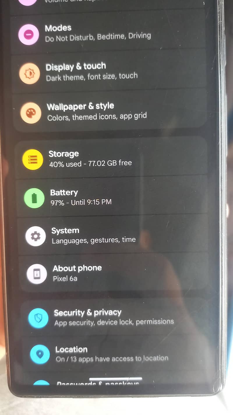 Google Pixel 6a 7
