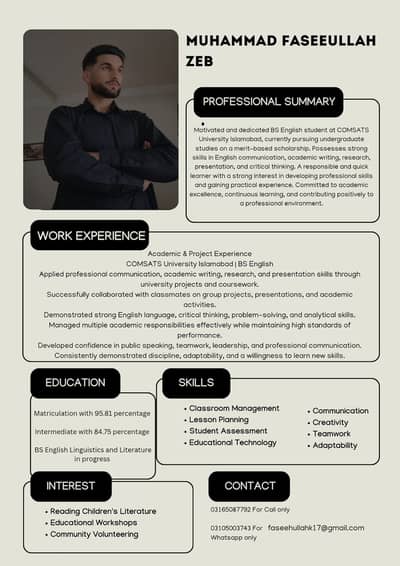 Home Tutor available Whatsapp 03105003743