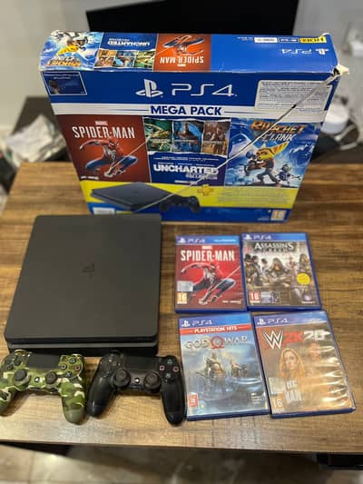  PS4 Bundle | Complete Box, Cables, 2 Controllers (1 w/ Drift) & 4