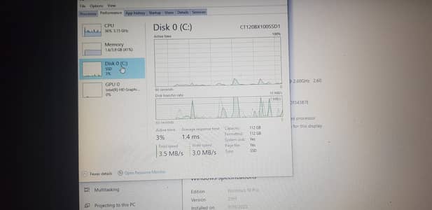Hp probook 640 G1 4gb Ram 128 SSD I5 4th Generation  Battery  Charger