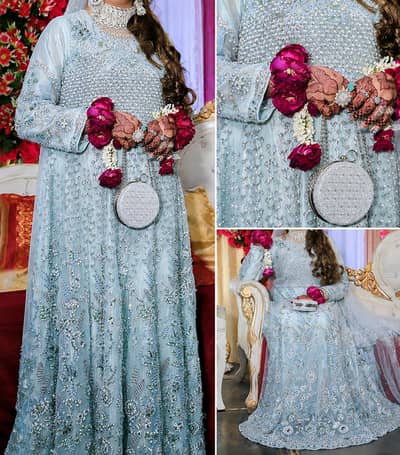 Bridal maxi for reception or walima Bridal lehenga
