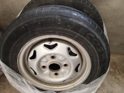 13 inch tyers with rims . set of 4