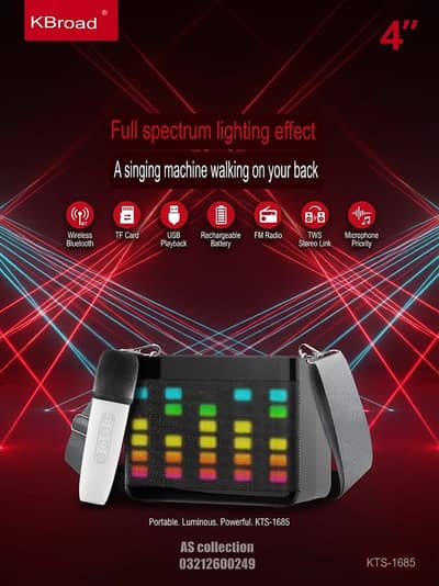 Voice Amplifier Karaoke Machine with  intelligent noise reduction Mic