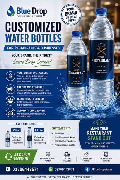 costmize water bottle