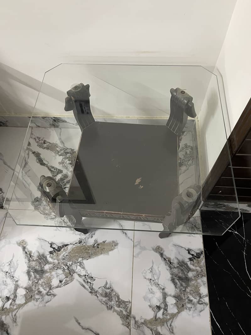 Glass Side Table 0