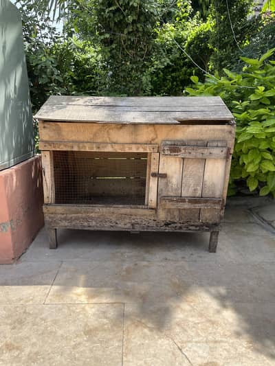 Wooden cage for hens cats and dogs