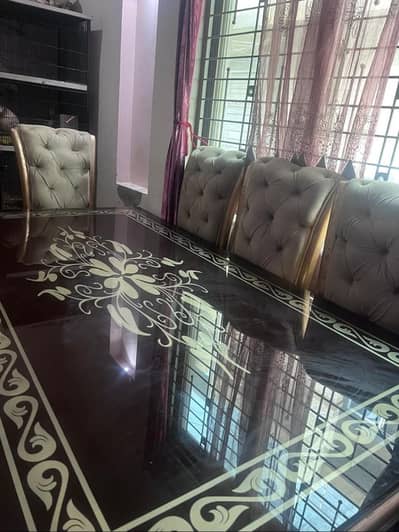 New buyed Dining Table with 8 Chair