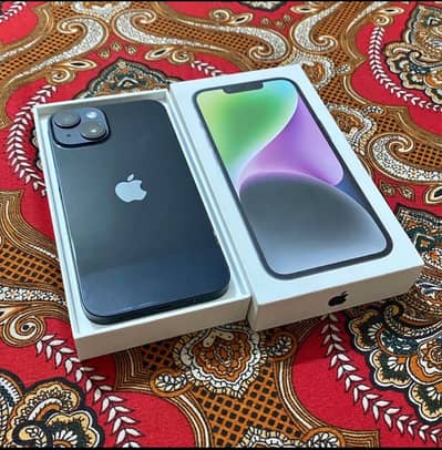 Apple iPhone 14 with box 10/10 in Apple warranty