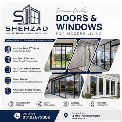 UPVC Door and Windows Aluminium Doors and Windows & Shower Cubicles