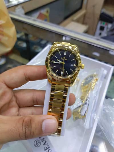 Men’s Golden Luxury Watch – Stylish Quartz Wrist Watch