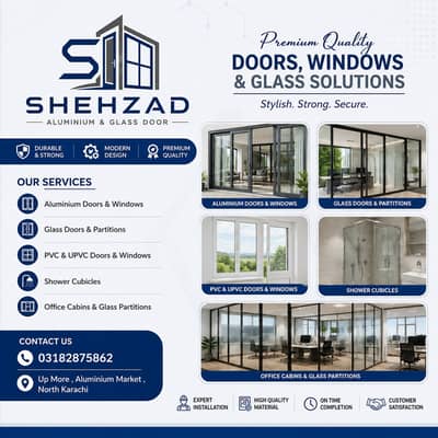 Window Doors - Aluminium Door - Glass Door - Upvc Window - Partition