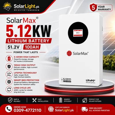 SolarMax5.12Kw Battery lithium technology