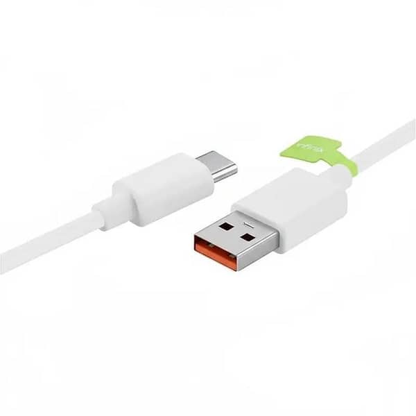 Original Infinix Original Xiaomi Mi 6A Turbo Charger Cable 2 Meter | USB Type-A to Type-C Data Sync | 120W HyperCharge Fast Charging Cord for Mi Redmi