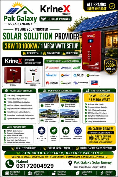 Complete Solar Installation with All Accessories & A-Grade Materials
