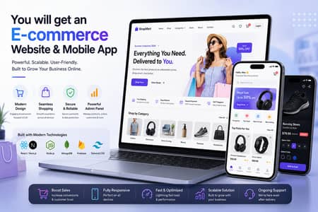 E-commerce Website Development | Modern Online Store with Secure Check