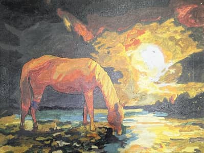 Hand painted Horse painting