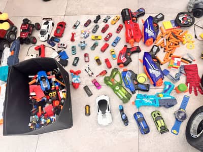 Huge Set of Toys (toy cars, Lego, branded cars, and Toy guns) [USED]