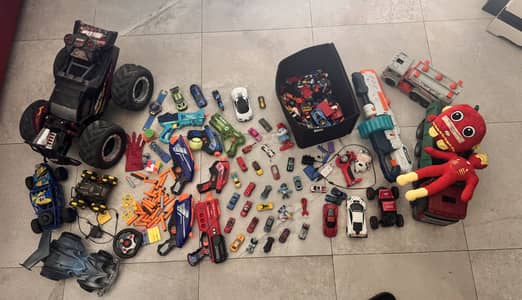 Huge Set of Toys (toy cars, Lego, branded cars, and Toy guns) [USED]