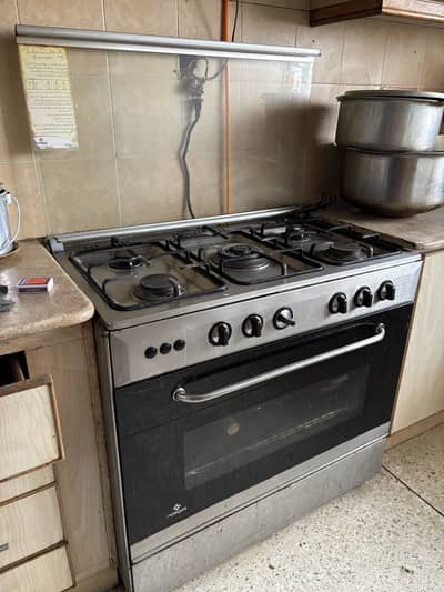 Nasgas 5-Burner Stainless Steel Cooking Range with Oven