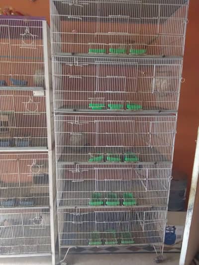 birds/parrots cage 8-Portion and 5-portion