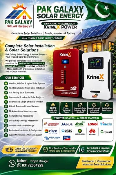 Solar Installation & Solutions On-Grid, Off-Grid & Hybrid KrineX Power