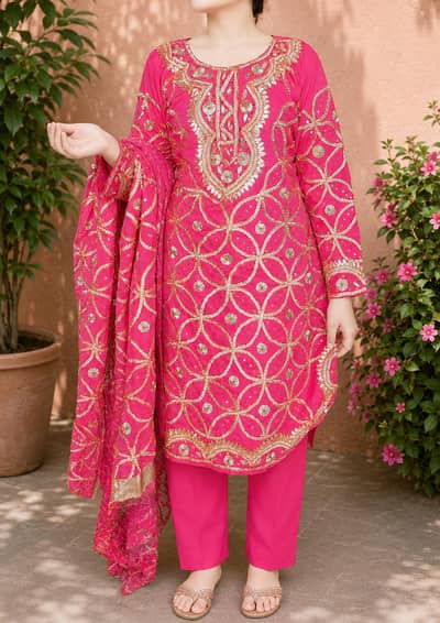Hand made dress this look traditional